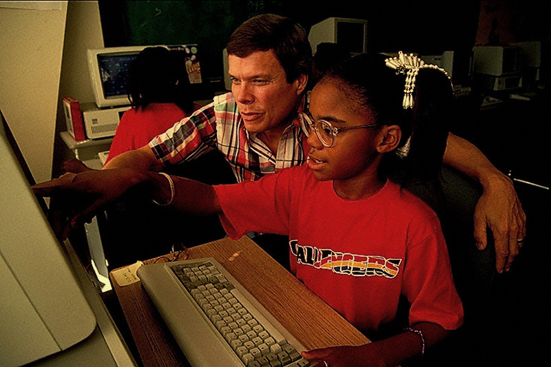 mentor with child